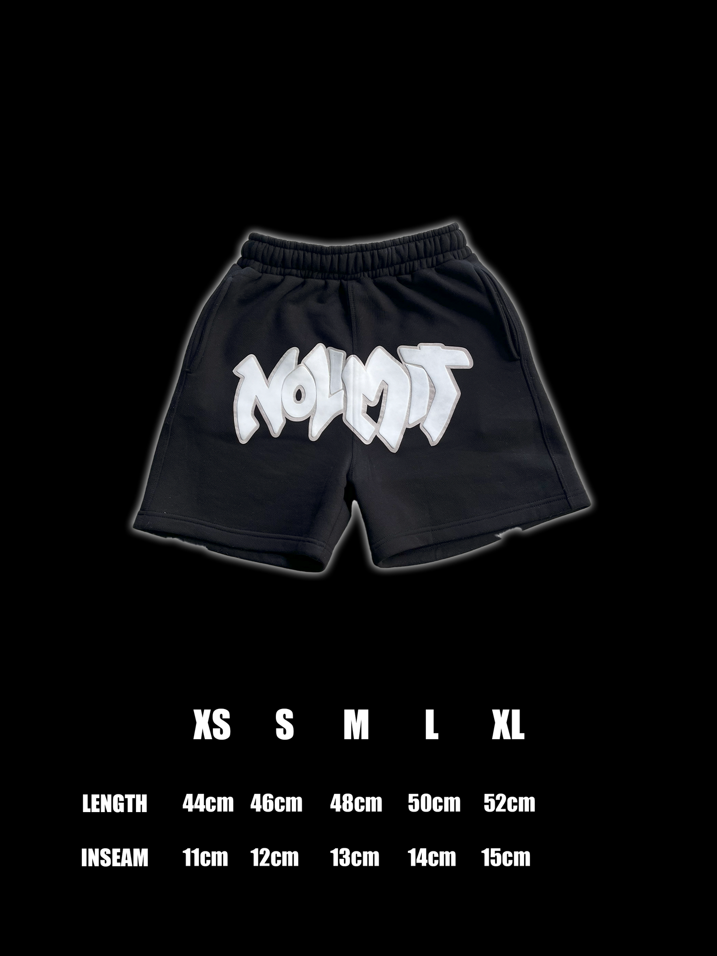 MIDNIGHT BLACK SHORTS