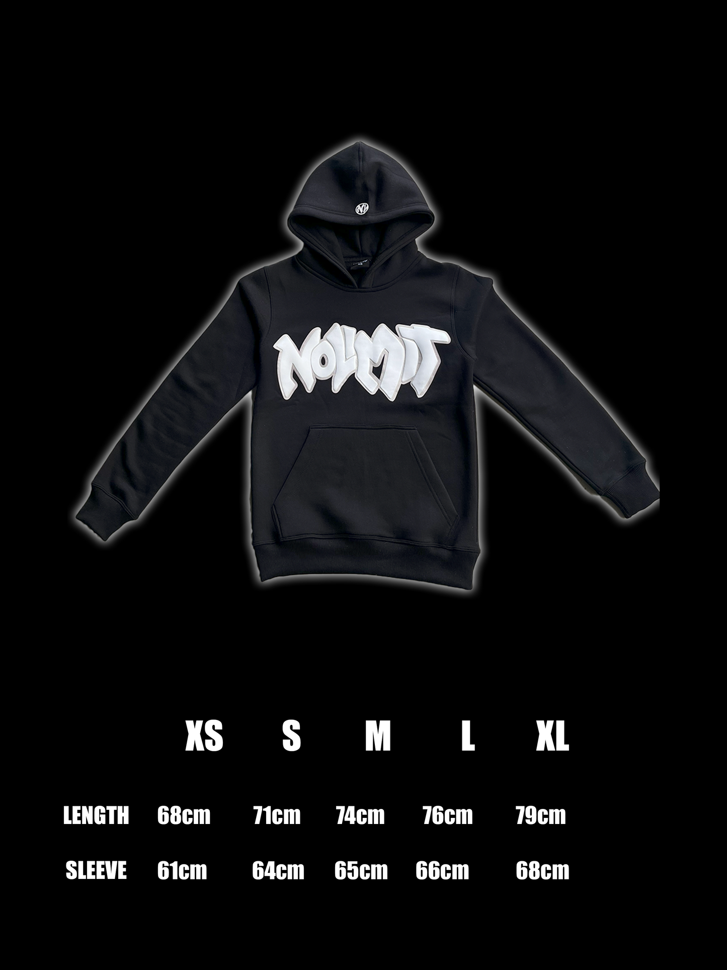MIDNIGHT BLACK HOODIE