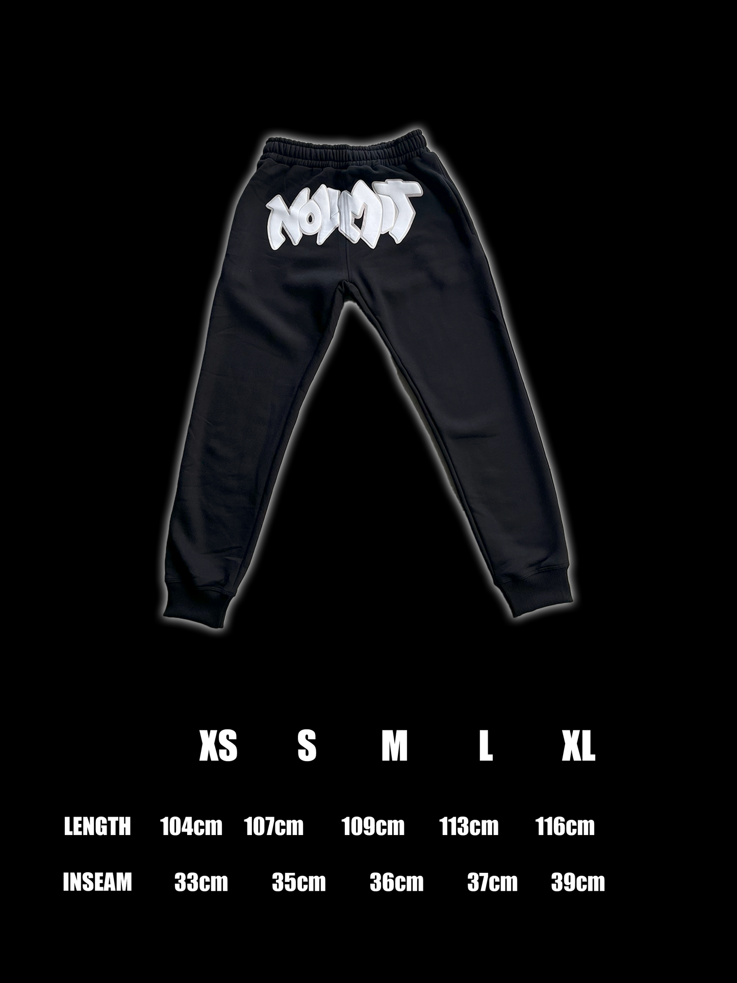 MIDNIGHT BLACK SWEATPANTS